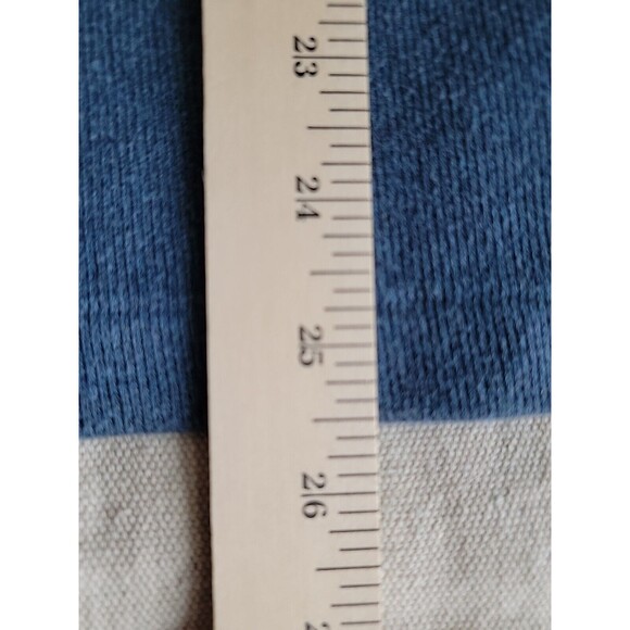 Polo Ralph Lauren Mens L Pullover Sweater 1/4 Zip Blue Casual Leather Tab Logo - Picture 16 of 16